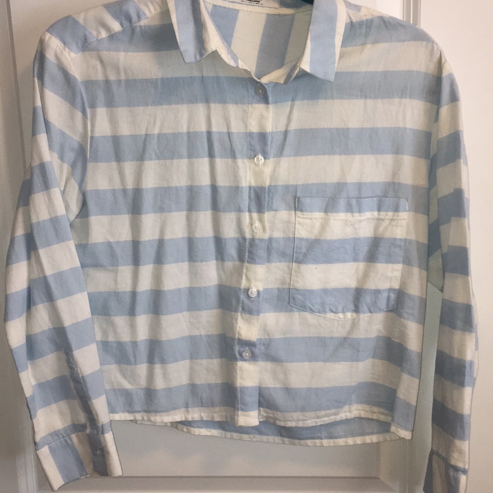 Crop Button Down